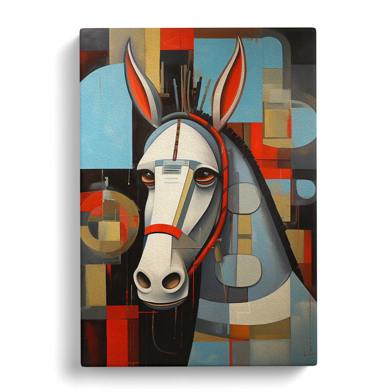 Donkey Constructivism - Wrapped Canvas, 76cm H x 50cm W x 3cm D