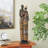 Cole And Grey Resin Tall African Family Decorative Sculpture With Gold Jewels