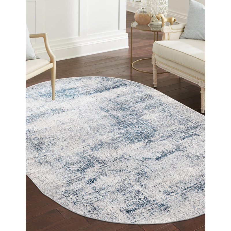 Joao Indoor Rug, Oval 5'3" x 8'