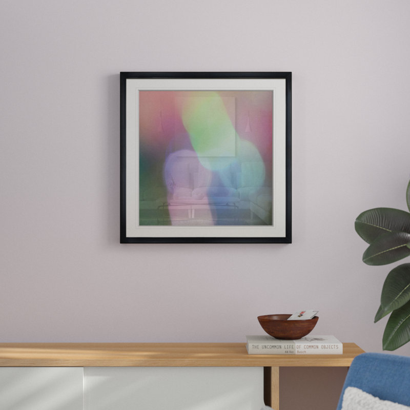 « light effects iii », reproduction de photo encadrée, H 26,5 po x l 26,5 po x P 1,5 po, Cadre plastique noir
