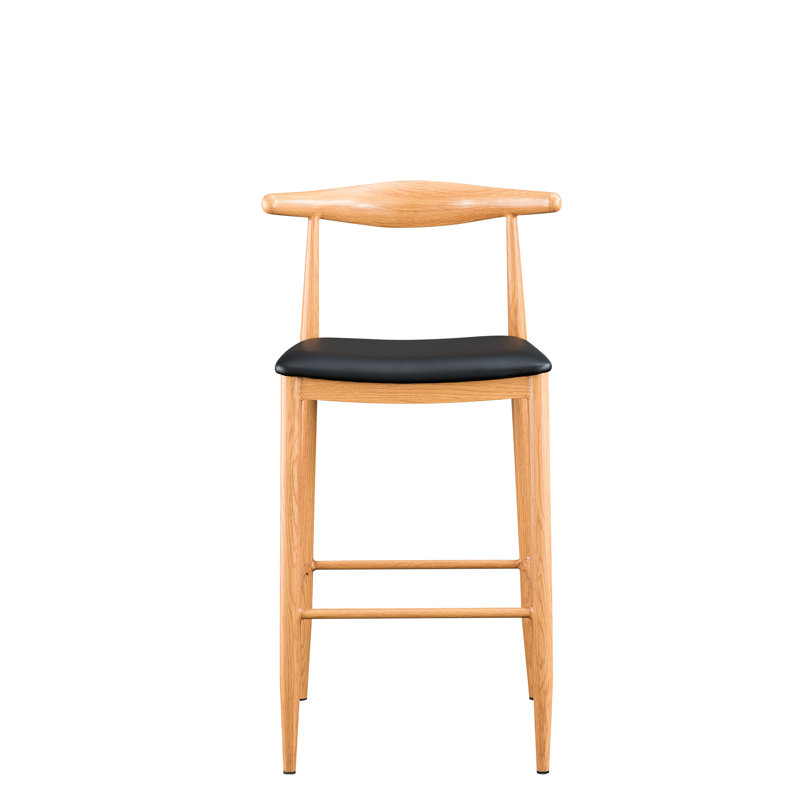 Tabouret de bar en acier naturel