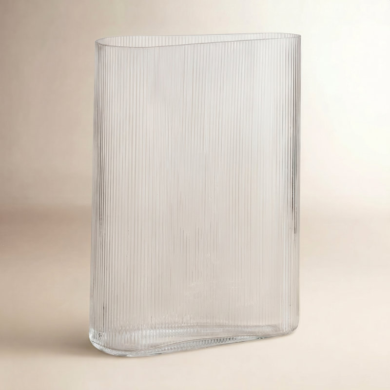Vase en cristal Mist Clear, H 11,5 po x l 3 po x P 6 po