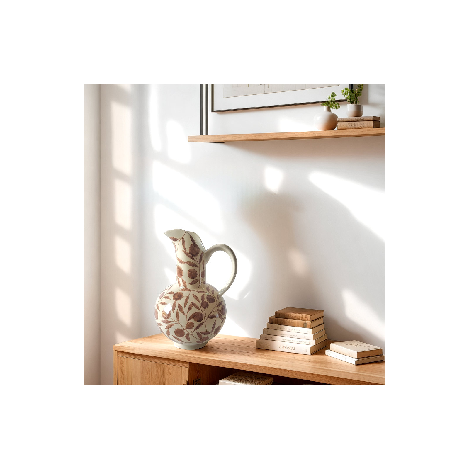 Clara Pitcher, Brown/Cream