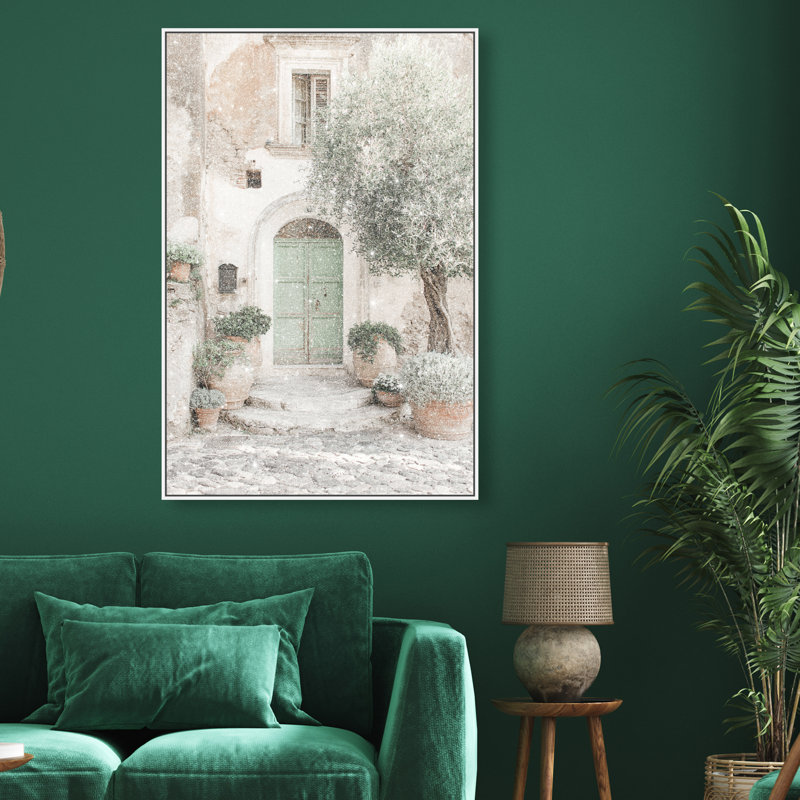 Mint Door I Canvas Architecture Print by Oliver Gal, Black Frame, 10 x 15, 10"H x 15"W, Gallery Wrapped
