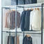 Armoire blanche avec métal - espace de rangement très profond, thermolaqué, eau et chaleur, panneau autoportant Stain Scratch E0 pour les taches, les égratignures et la chaleur,
