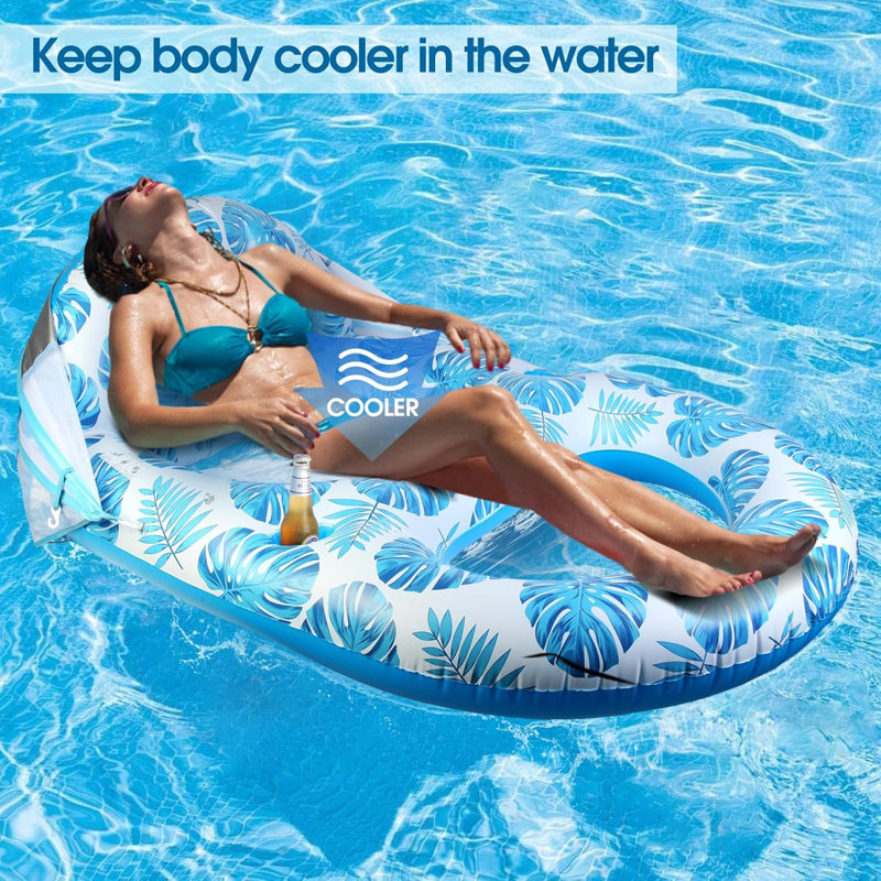 Flotteur de piscine avec auvent UPF50 + grand lit gonflable