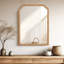 Ancalin Solid Wood Arched Wall Mirror-1121791346-1120141703