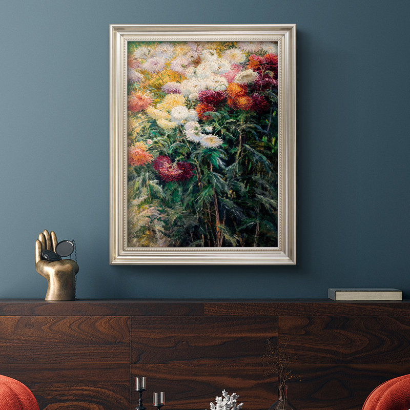 «Chrysanthemums in the Garden», reproduction d'un seul cadre photo sur toile, H 36 po x l 24 po x P 2,5 po