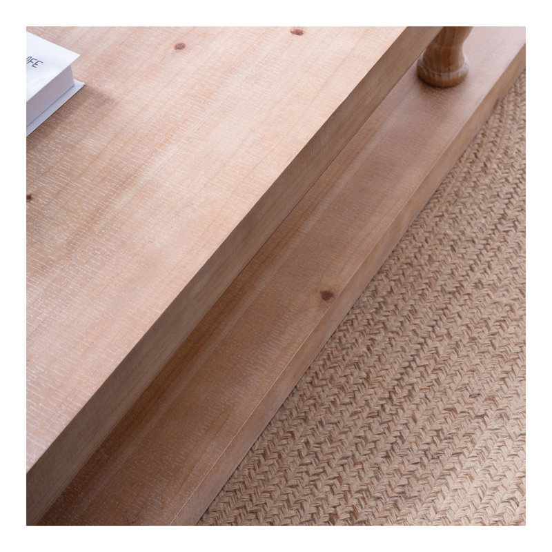 Table basse rustique, table basse en bois, table basse de style campagnard, mobilier rustique moderne, table basse avec tablette, table de salon en bois