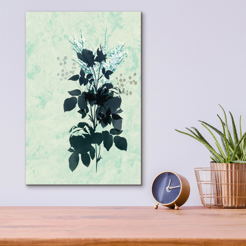 "Fleurs bleues sèches" par Sabrina Balbuena, H 16 po x l 12 po x P 0,13 po
