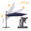 Parasol en porte-à-faux rectangulaire à manivelle 11,5 pi x 9 pi Sereana-2123615214