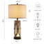 Ensemble de 2 lampes de table avec ports USB et veilleuse Louann (ensemble de 2)