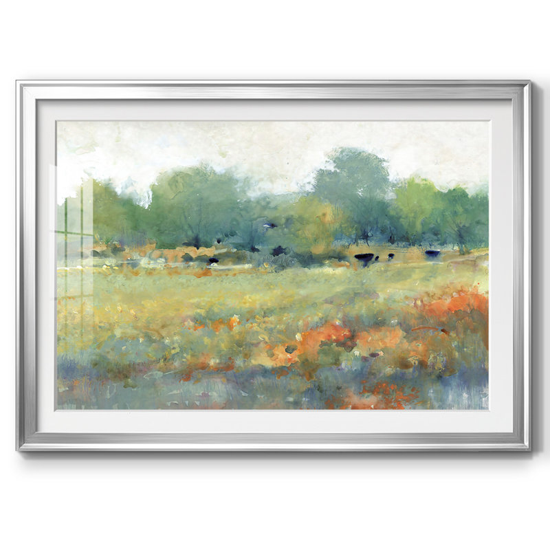 «Urban Land II», reproduction d'art sur papier, Argent, H 30 po x l 44 po x P 1,5 po