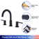 Widespread 2-handle Bathroom Faucet with Drain Assembly