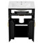 Meuble-lavabo moderne de 48 pouces avec lavabo en céramique, portes à fermeture en douceur, tiroir rabattable, tablettes de porte à double couche, solution de rangement élégante-126233358