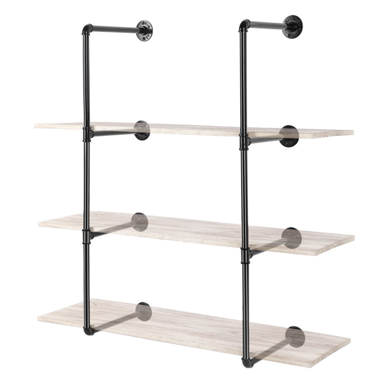 Avira Metal Industrial Pipe Shelves