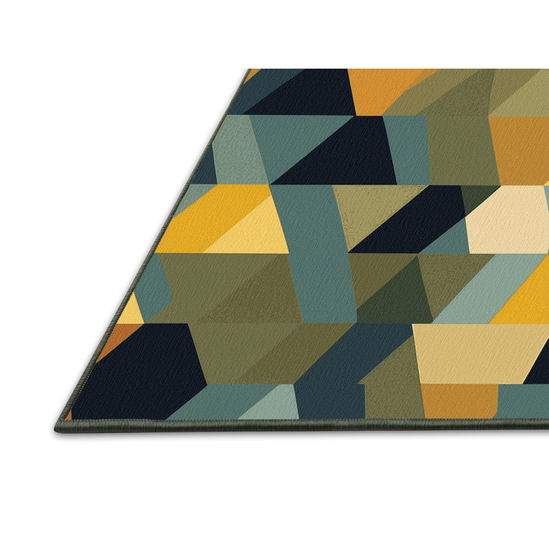 Terra Pixels Rug, Square 5'