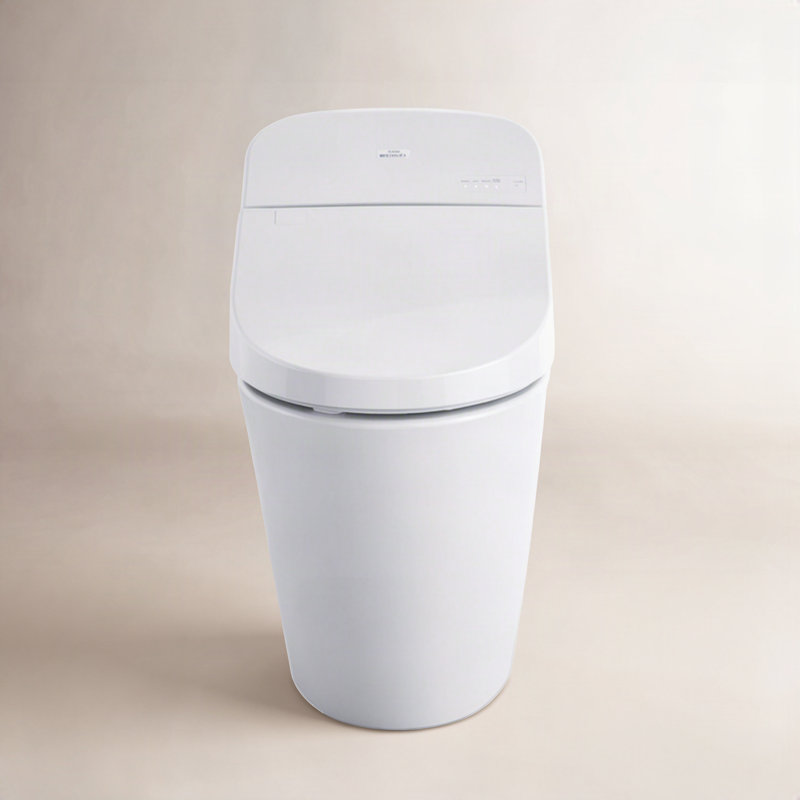 Washlet® Dual-Flush Elongated Bidet Toilet with High Efficiency Flush (Seat Included), Cotton