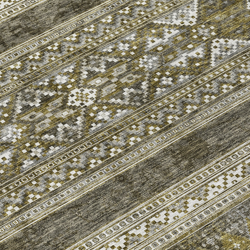 Tapis rond 8 po beige taupe beige