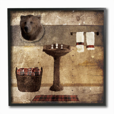 «Cabin Bathroom Country», reproduction