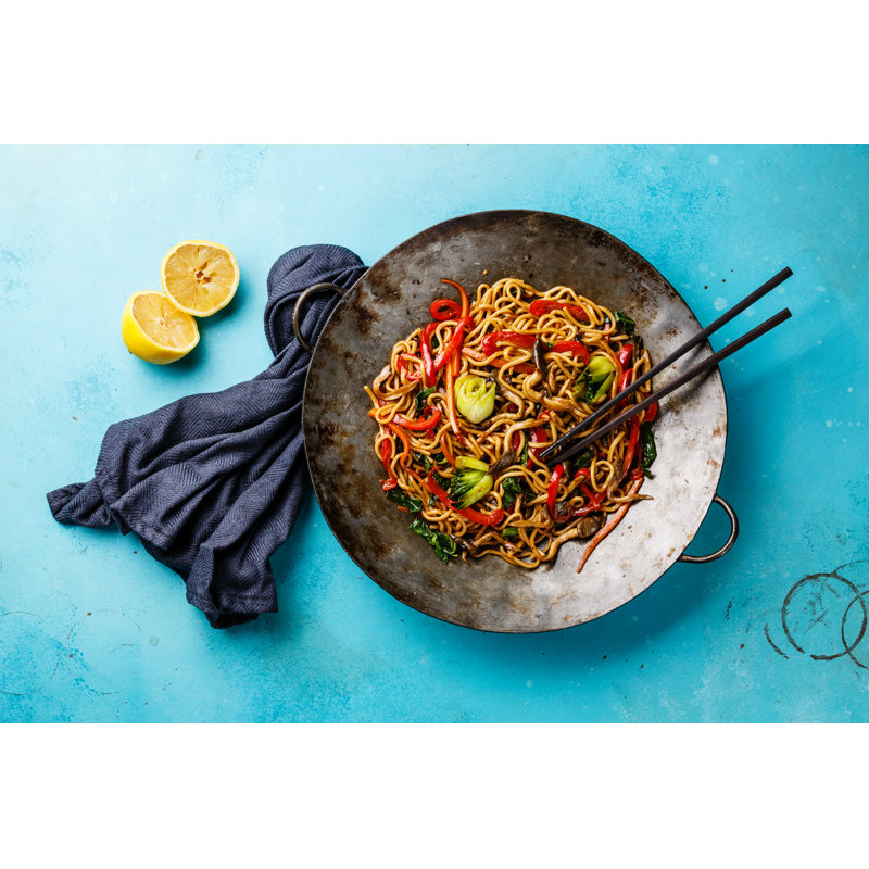 Noodles With Vegetable by Lisovskaya - Wrapped Canvas Print, 30cm H x 46cm W