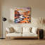 Art mural en métal beige du sud-ouest, Arroyo Stream 96-521367446