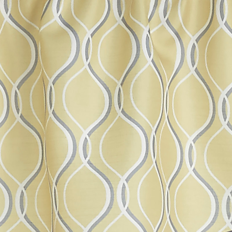 Nikalas Curtainworks Morocco Scallop Valance, Gold