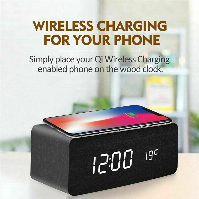Digital Electric Tabletop Clock with Alarm in