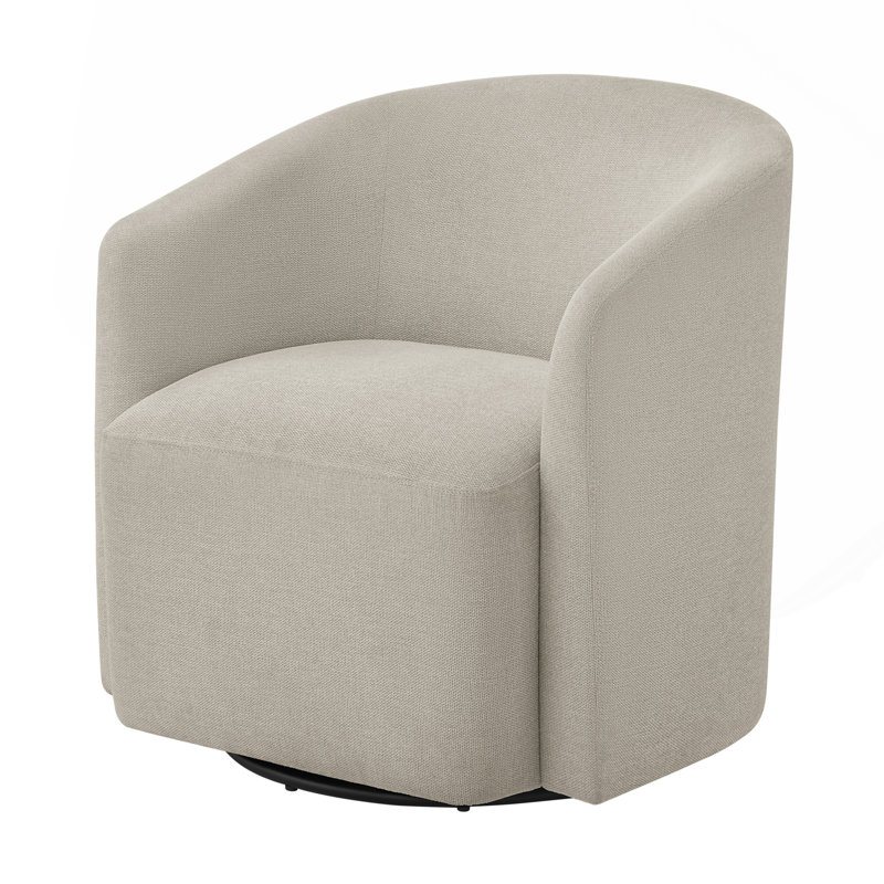 Sea Oat Swivel Barrel Chair, Grey