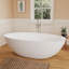 Fslefay 71'' Freestanding Bathtub Solid Surface Deep Soaking Tubs-125401454