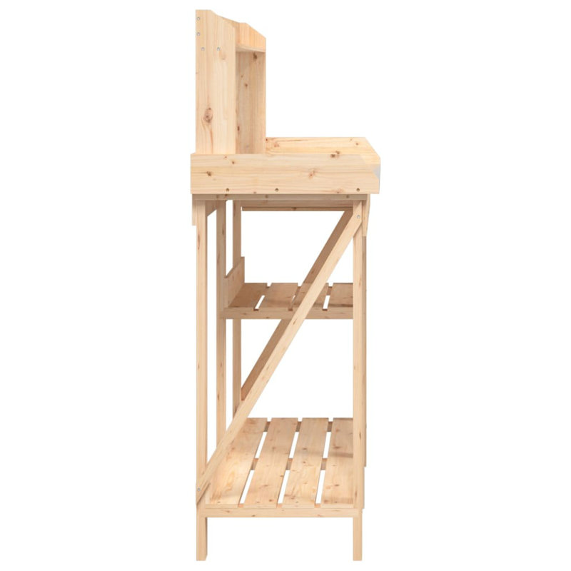 Anoki Wood Potting Bench, Light brown
