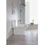 12 po Fauteuil de toilette allongé 1 pièce à finition simple blanc brillant avec siège à fermeture douce 1,28 GPF