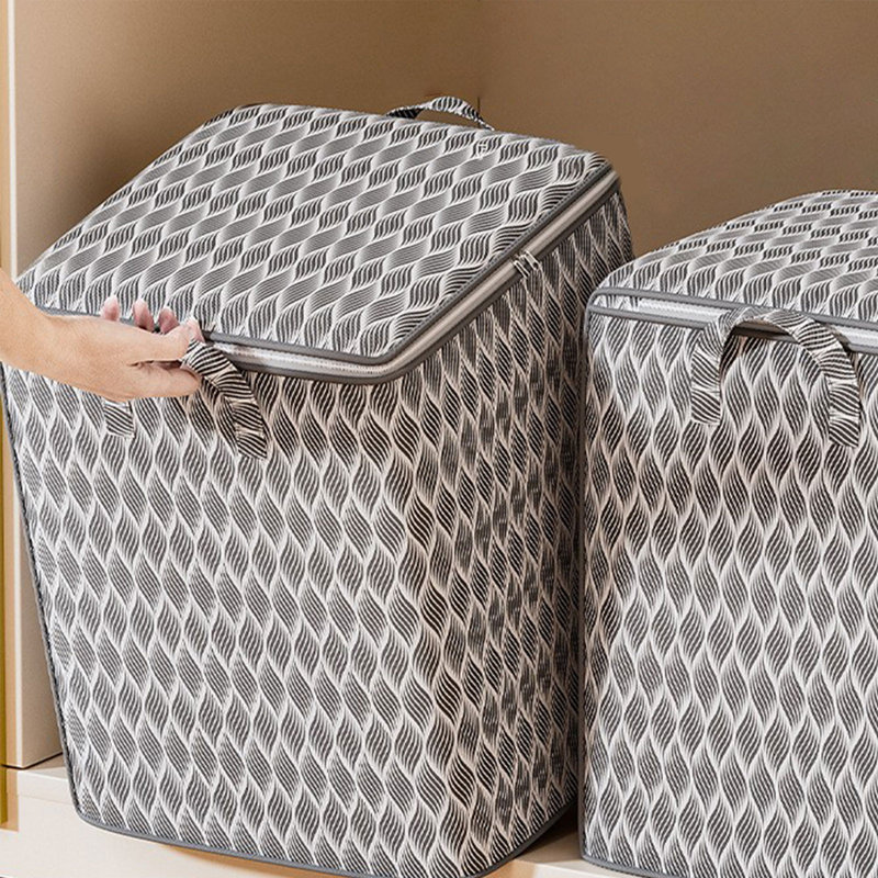  Grands sacs de rangement pour vêtements, organisateurs et rangement de placard robustes, bacs de rangement pliables pour vêtements avec couvercles, contenants de rangement pour couverture, édredon, oreiller, literie