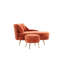 Coussin lombaire d'intérieur en chenille de 58 po avec repose-pieds-578598875