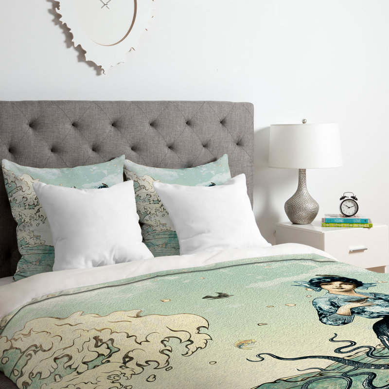 Belle13 Polyester Machine Printed Duvet Cover, Twin/Twin XL Duvet Cover + 1 Standard Sham