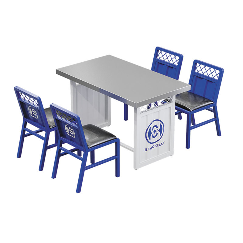 Kashlyn Trestle Dining Set, 29.6"H x 47.3"L x 27.6"W, Blue, Blue