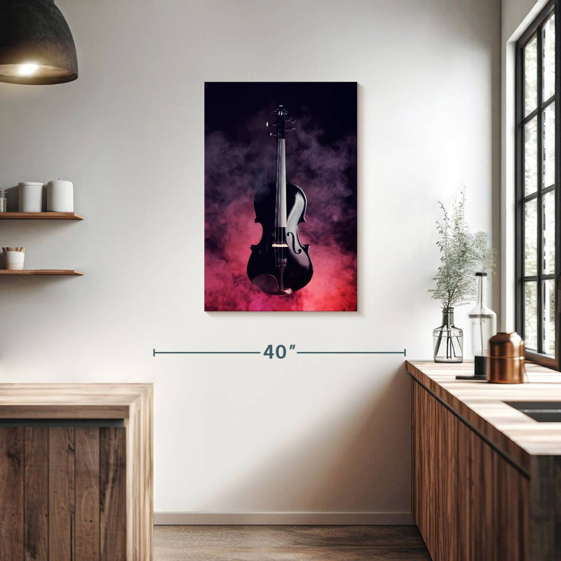 Abarca Black Violin Smoke, 36" H x 24" W