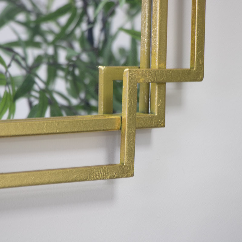 Etelvina Metal Flat Wall Mirror