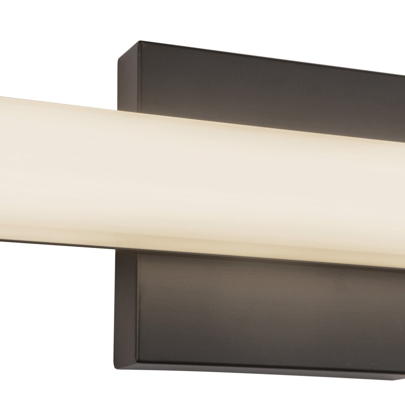 Geri 18-in Black dimmable LED Wall Sconce, 18-in, Matte Black
