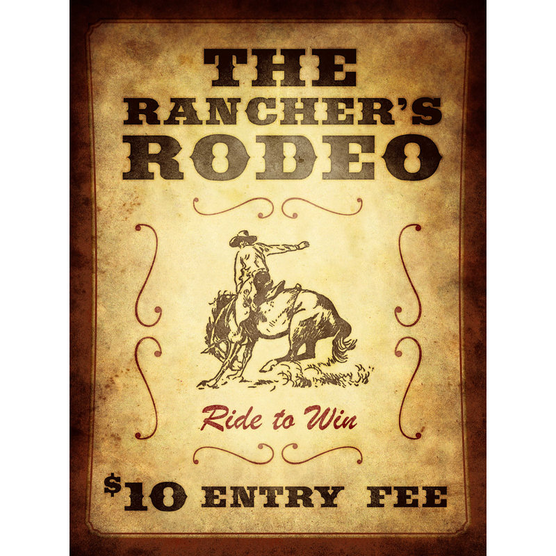 " Ranchers Rodeo ", 16" H x 12" W  
