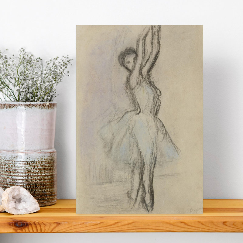 «Dancer on the Pointe», reproduction d'art murale classique contemporaine, H 18 po x l 12 po