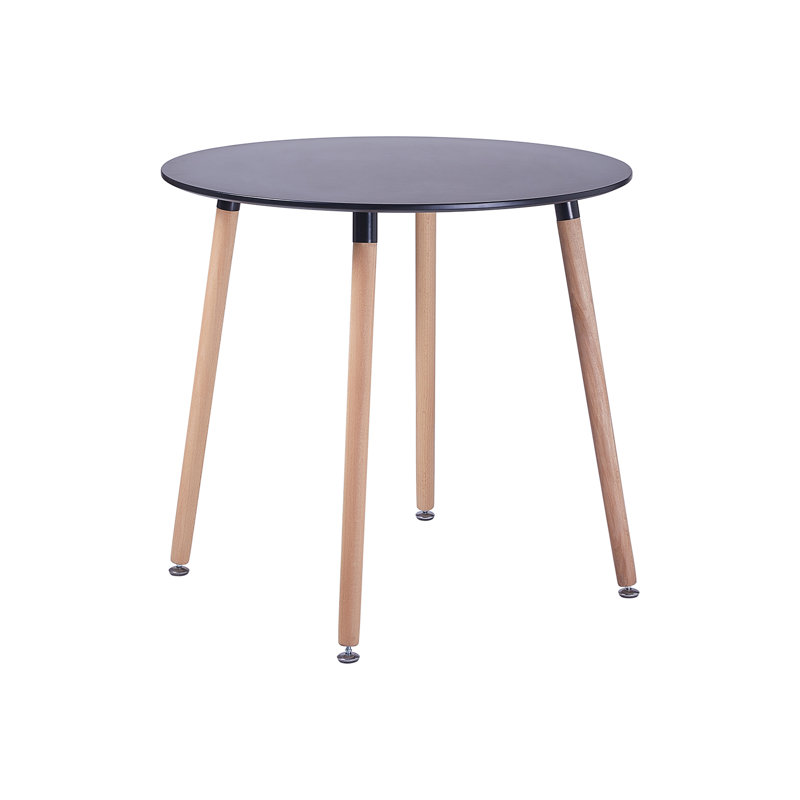 Tyrion Four Leg Coffee Table, Black Top/Brown Base