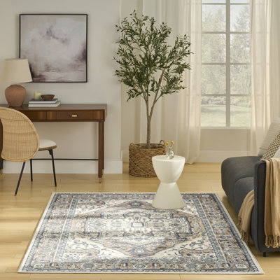 Graelyn Ivory Taupe Vintage Indoor Rug