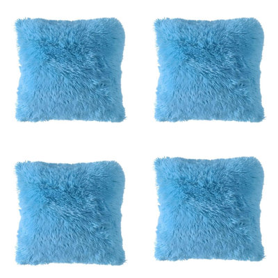Coussin décoratif en fausse fourrure