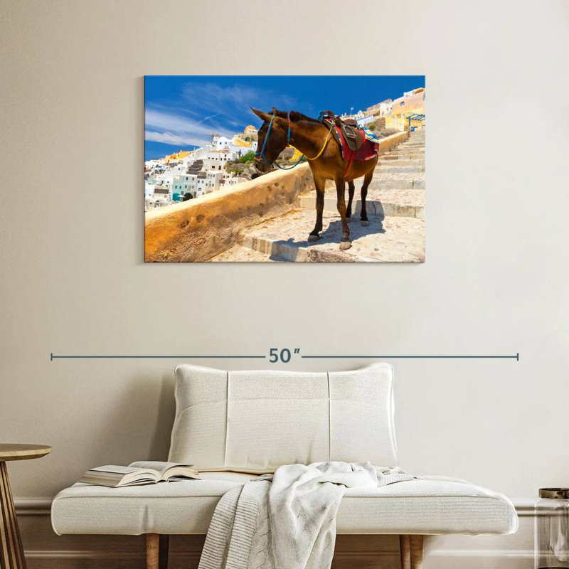 «Brampt Donkey» à Santorin, H 24 po x l 36 po