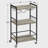 Bar Cart, Home Bar Serving Cart, Drink Cart with 3-Tier Mirrored Shelf, Mobile Kitchen Shelf with Wine Rack, Rolling Beverage Cart-113416075