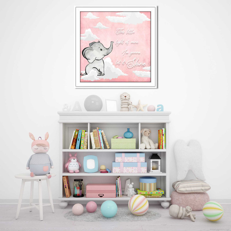 Let It Shine (Square) par By Jodi - impression, Cadre blanc, H 31,5 po x l 31,5 po x P 1 po