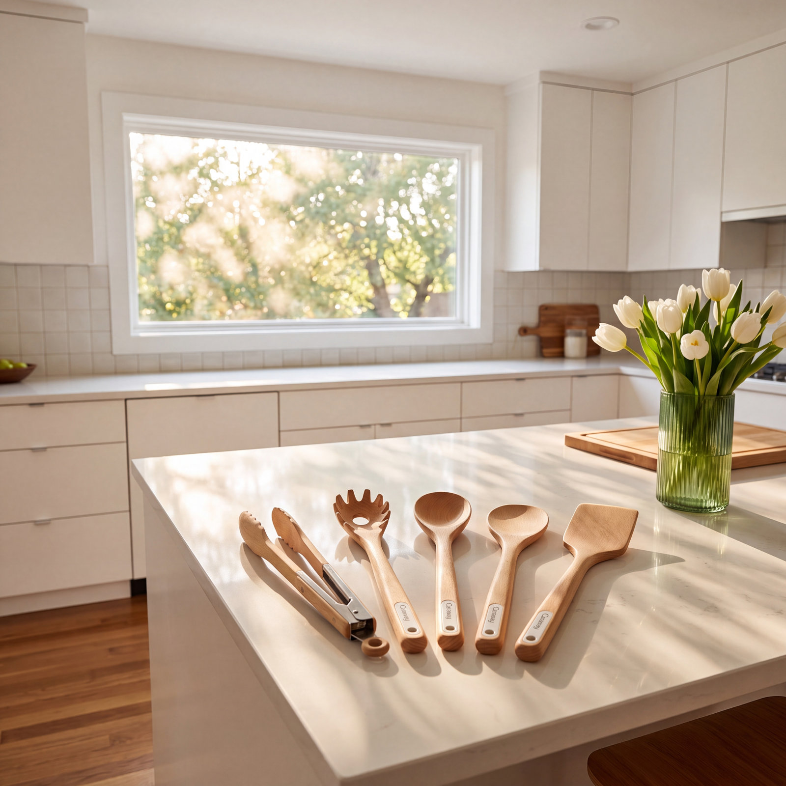 Caraway 5-Piece Wooden Utensil Set