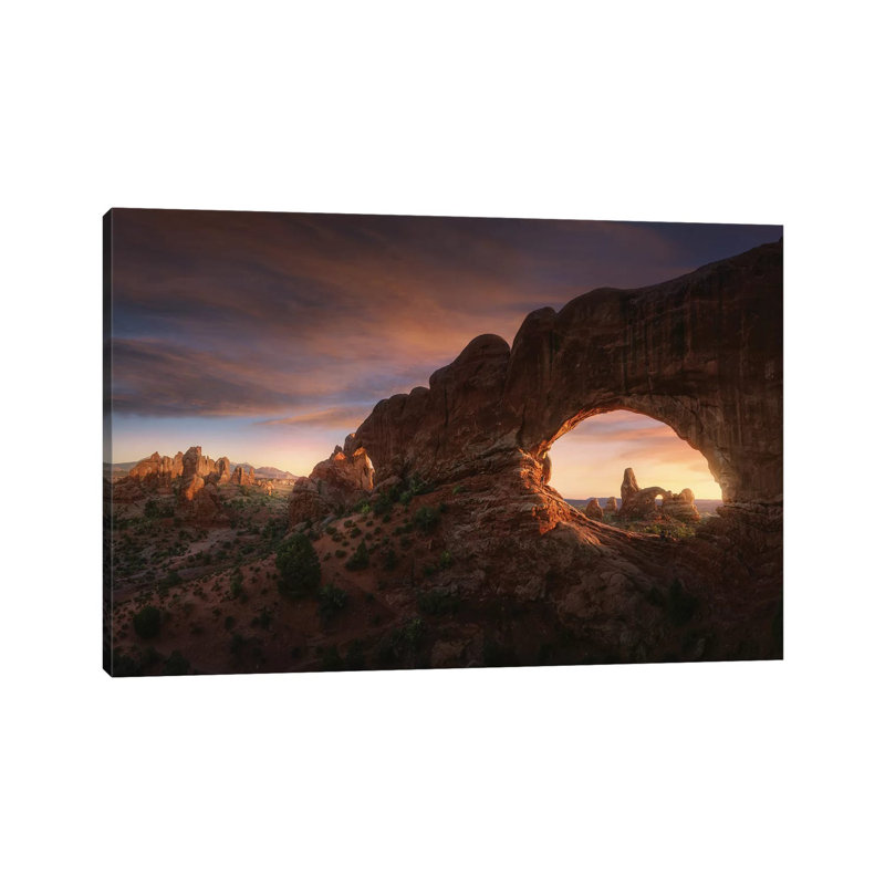 North Windows by Juan Pablo De Miguel - Print on Canvas, 66.04cm H x 101.6cm W x 3.81cm D, Wrapped Canvas