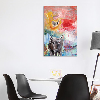 Gold Hooves 1 Piece Wrapped Canvas Painting